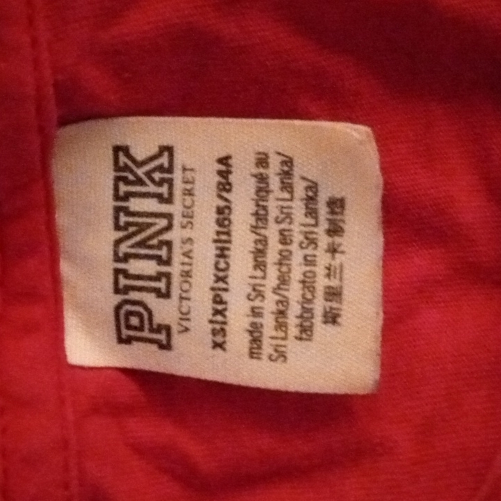 CROP TOP LONG SLEEVE RED WITH SNOWFLAKES PINK NATION - Picture 4 of 5